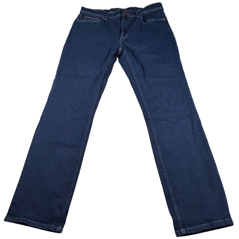 Tommy Hilfiger Jeans Mens 34x32 (FITS 33 X 31) Straight Leg Stretch Denim Blue